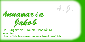 annamaria jakob business card