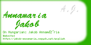 annamaria jakob business card